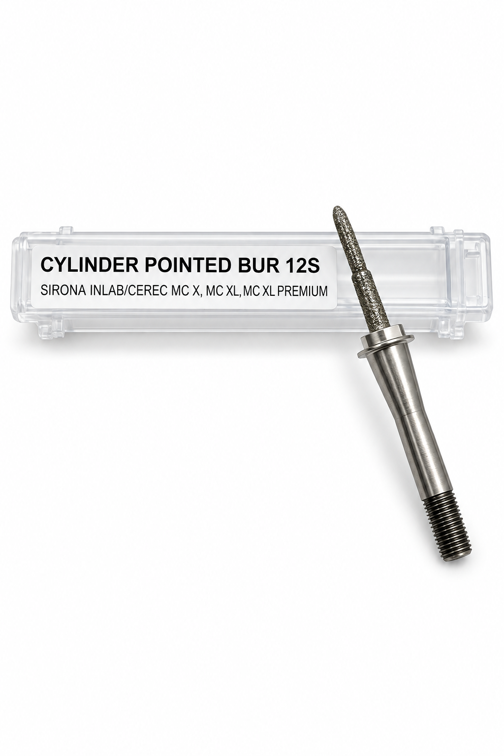 Cylinder Pointed Bur 12S – Fresa Diamantada Compatible con CEREC