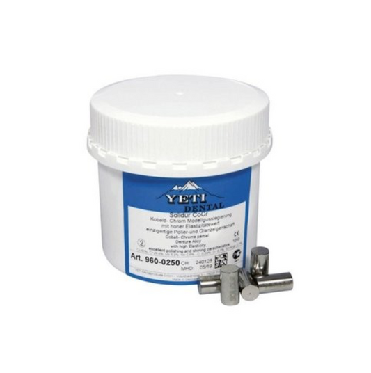 SOLIDUR CoCr – Aleación de cromo-cobalto para PROTESIS REMOVIBLE