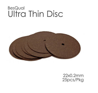 DISCO  DE ALUMINIO ULTRA THIN BESQUAL 22X2MM C/25