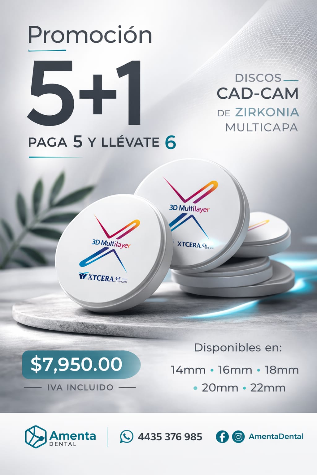 Disco de Zirconia XTCERA 14 mm
